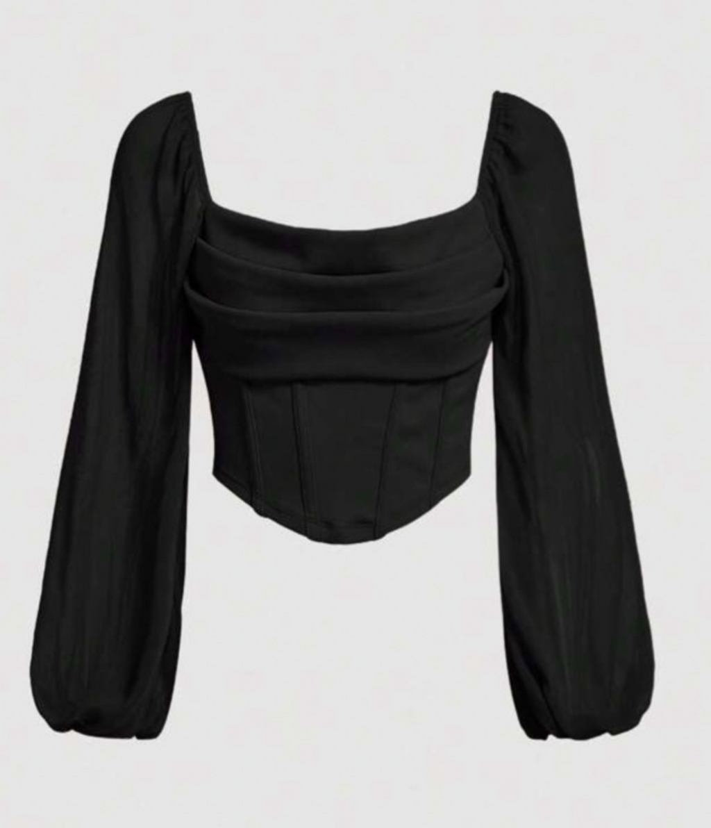 0XL - BLUSA DISEÑO CORSET
