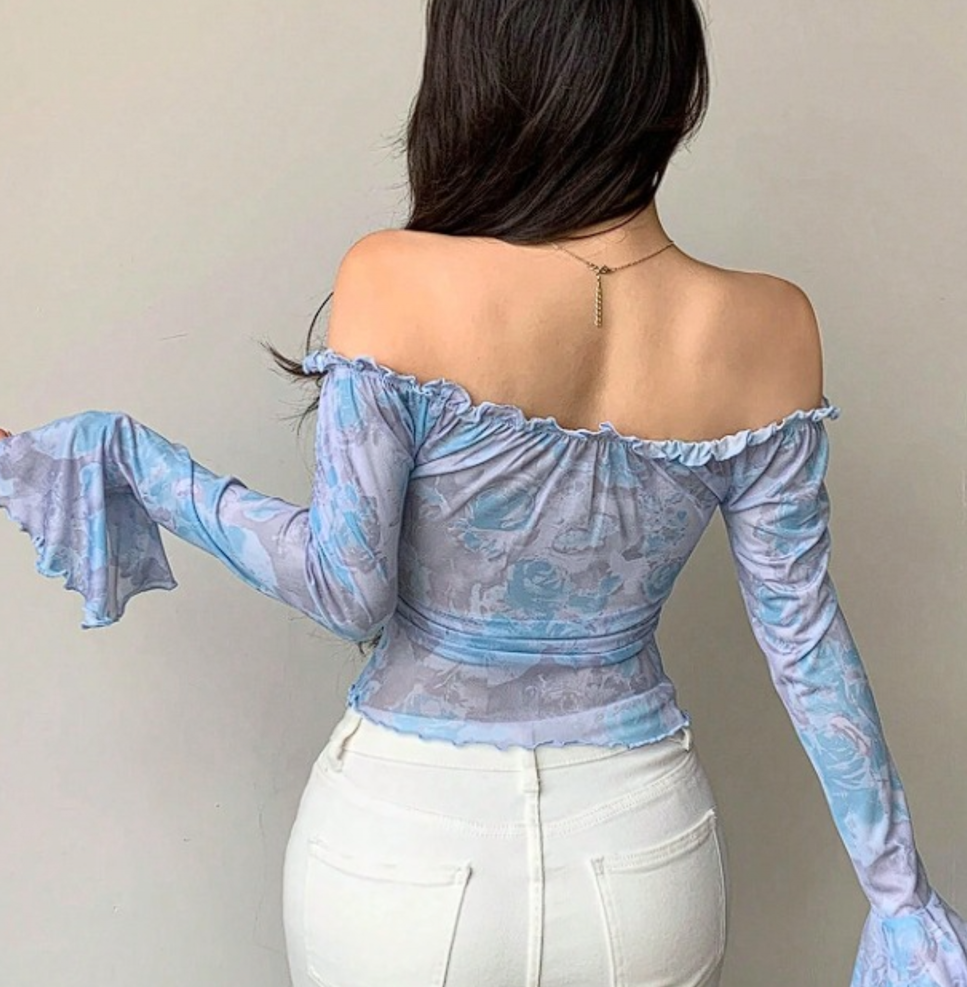 XL - BLUSA CELESTE