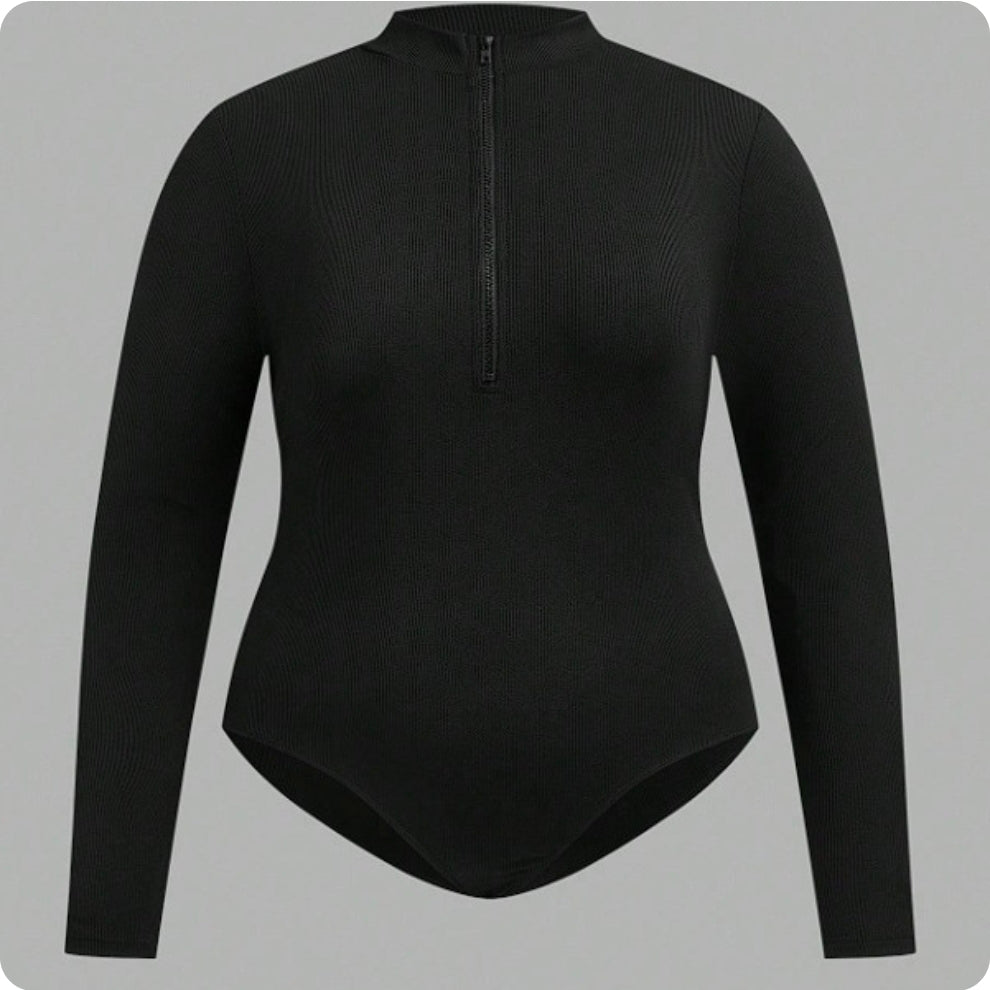 0XL - BODY CREMALLERA NEGRA