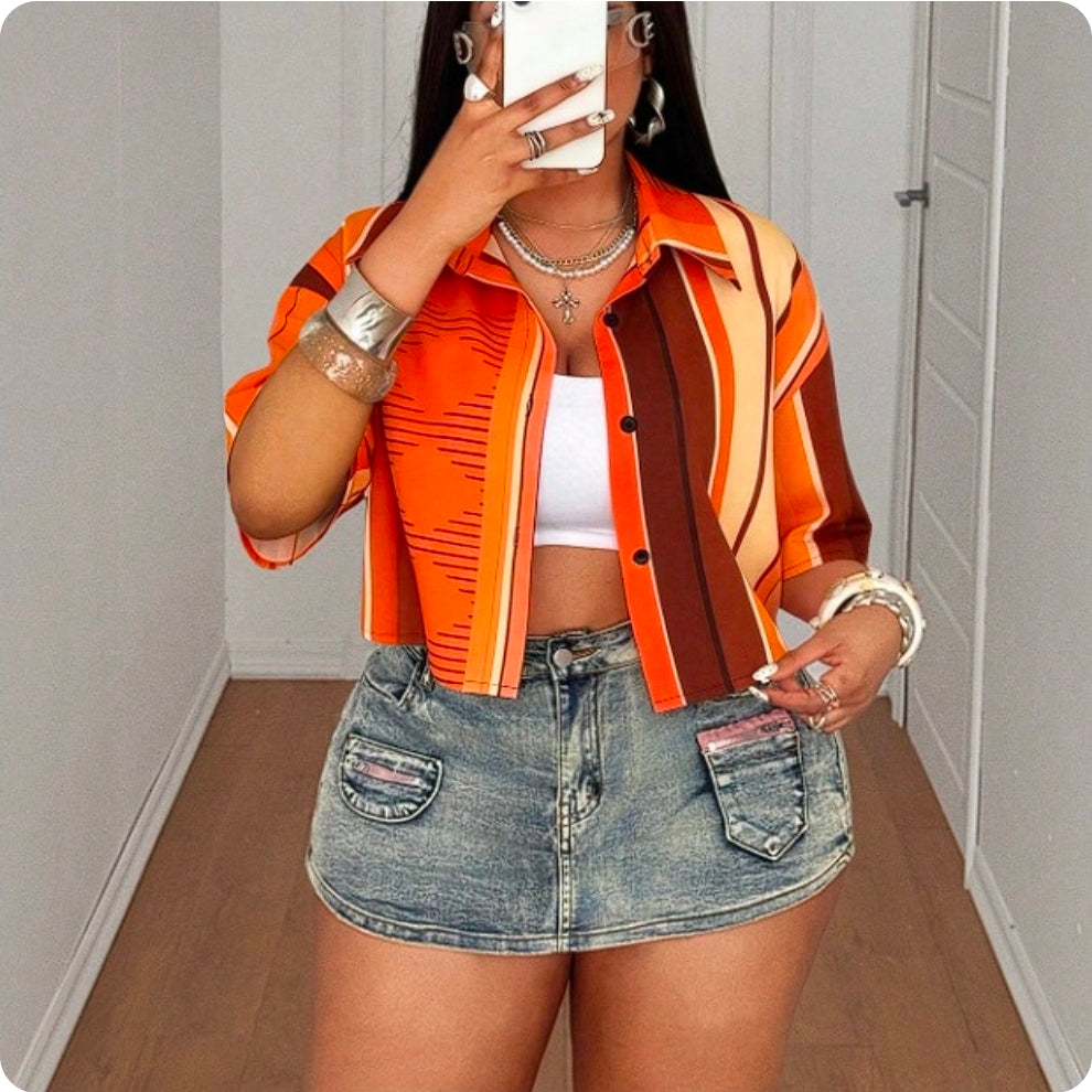 3XL - CAMISA NARANJA