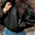 0XL - 2XL - CHAQUETA CUERINA NEGRA