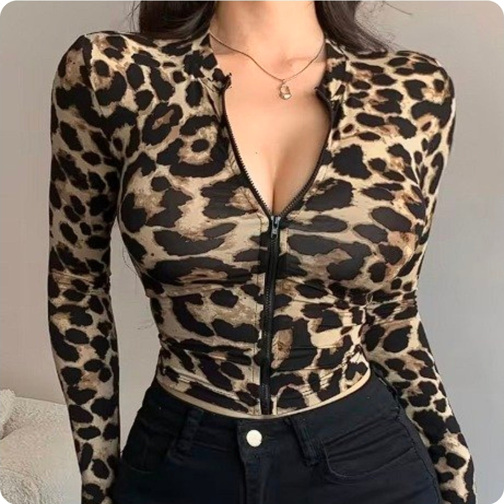 2XL - CHAQUETA ANIMAL PRINT